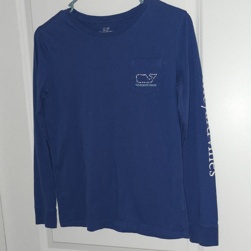 Vineyard Vines Classic Navy Long Sleeve Tee